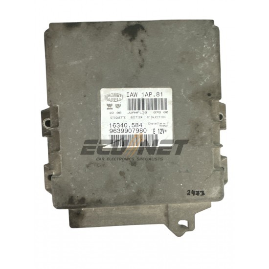 ENGINE ECU MAGNETI MARELLI PEUGEOT 206 1.4 IAW1AP.81 16340.584 9639907980