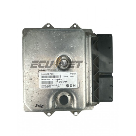 ENGINE ECU MAGNETI MARELLI FIAT PANDA 1.3 55257731 8FE.P8 2940-P844