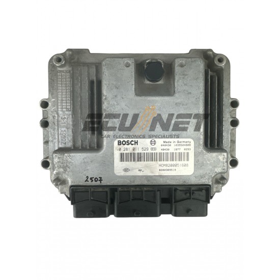 ENGINE ECU BOSCH RENAUL TRAFIC OPEL VIVARO NISSAN PRIMASTAR 1.9 DCI 0281011529 HOM8200051608 8200389519