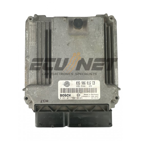ENGINE ECU BOSCH VW GOLF TOURAN 1.9 TDI 0281011900 03G906016CB 1039S06216