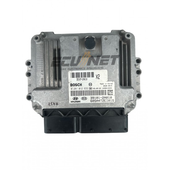 ENGINE ECU BOSCH  KIA PICANTO 1.1 0281012633 39101-2A010 60SA4T2EI01S 39107-2A010 X2