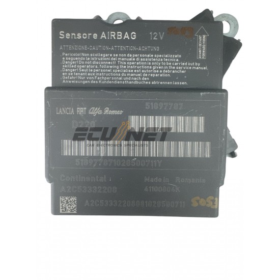 AIRBAG ECU FIAT 51897787 A2C53332208 