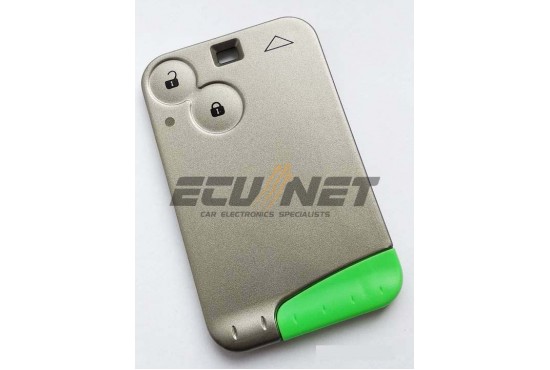 RENAULT LAGUNA CARD COVER WITH 2 BUTTONS AND UNCUT BLADE 
