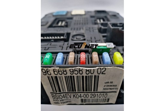 ΑΣΦΑΛΕΙΟΘΗΚΗ BODY CONTROL-BSI JOHNSON CONTROLS CITROEN C5/JUMPY ΜΕ CHIP ΚΛΕΙΔΙΟΥ 966689568002 BSI04EV K04-00