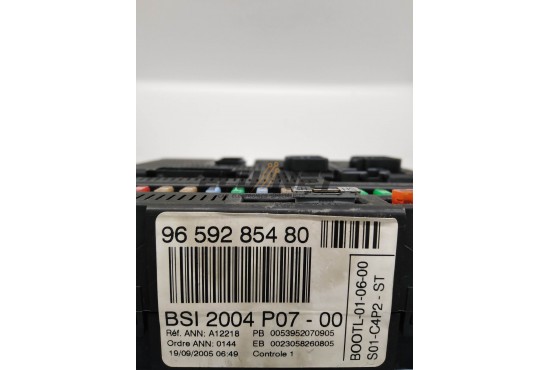 ΑΣΦΑΛΕΙΟΘΗΚΗ BODY CONTROL-BSI VALEO PEUGEOT/CITROEN 9659285480 BSI 2004 P07-00 S01-C4P2-ST