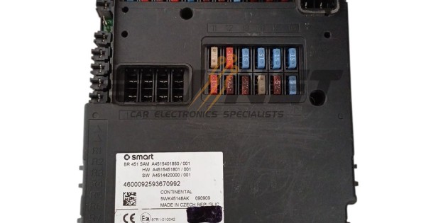 FUSE BOX BODY CONTROL-BSI CONTINENTAL SMART FORTWO 2 451 SAM ...