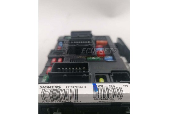 ΑΣΦΑΛΕΙΟΘΗΚΗ BODY CONTROL-BSI SIEMENS BSM-B4 PEUGEOT-CITROEN T118470004K 9643498780