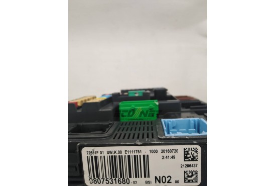 ΑΣΦΑΛΕΙΟΘΗΚΗ BODY CONTROL-BSI VALEO PEUGEOT 208 9807531680-02 BSI-N02-00