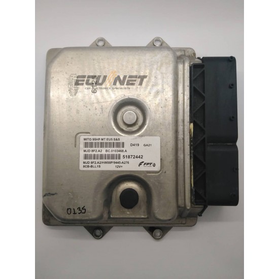 ΕΓΚΕΦΑΛΟΣ ΚΙΝΗΤΗΡΑ MAGNETI MARELLI ALFA ROMEO MITO 1.3 JTDM 51872442 MJD 8F2.A2 BC.0103468.A