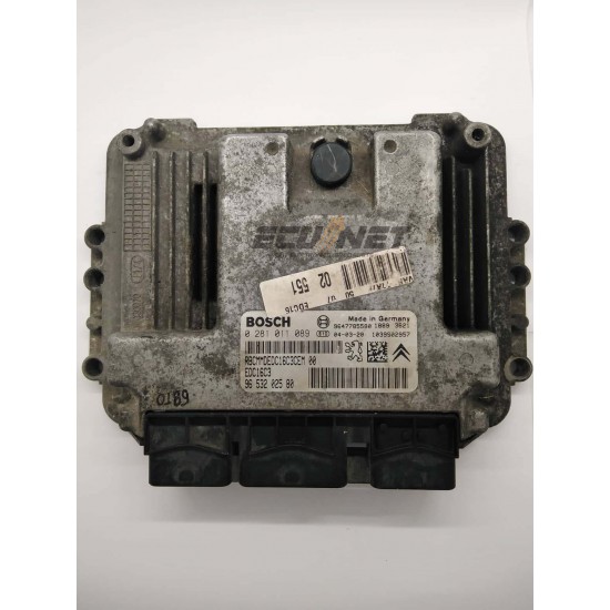 ΕΓΚΕΦΑΛΟΣ ΚΙΝΗΤΗΡΑ BOSCH CITROEN/PEUGEOT 206 1.6 HDI 0281011089 EDC16C3 9653202580