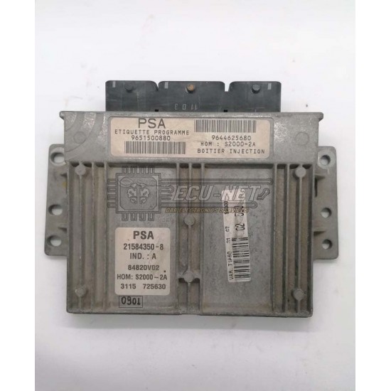 ΕΓΚΕΦΑΛΟΣ ΚΙΝΗΤΗΡΑ SAGEM PEUGEOT 206 1.4 PSA 9644625680 S2000-2A 9651500880