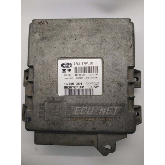 ΕΓΚΕΦΑΛΟΣ ΚΙΝΗΤΗΡΑ MAGNETI MARELLI PEUGEOT 106 / CITROEN SAXO 1.4 IAW 1AP.81 9636727180E 16340364