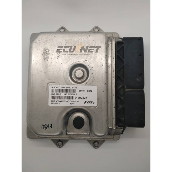 ΕΓΚΕΦΑΛΟΣ ΚΙΝΗΤΗΡΑ MAGNETI MARELLI FIAT GRANDE PUNTO 1.3 MULTIJET 51892322 MJD 8F2.G1 BC.0106768.A