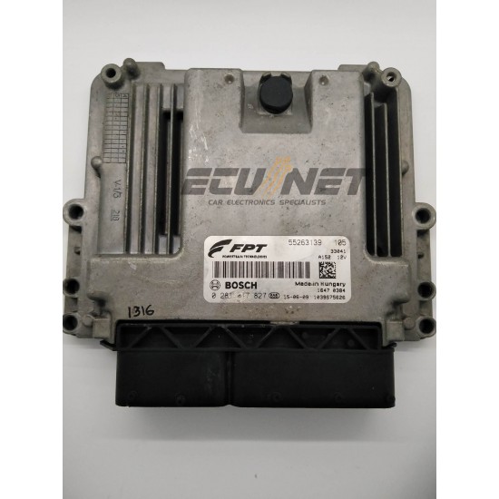 ΕΓΚΕΦΑΛΟΣ ΚΙΝΗΤΗΡΑ BOSCH FIAT 500 1.6 16V JTD 0281017827 55263139 1039S75626