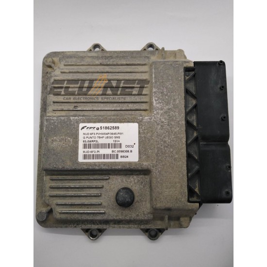 ΕΓΚΕΦΑΛΟΣ ΚΙΝΗΤΗΡΑ MAGNETI MARELLI FIAT GRANDE PUNTO 1.3 51862589 MJD 6F3.PI BC.0098308.B