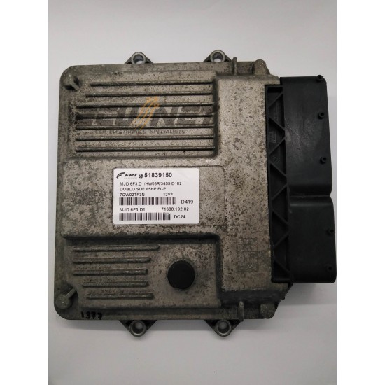 ΕΓΚΕΦΑΛΟΣ ΚΙΝΗΤΗΡΑ MAGNETI MARELLI FIAT DOBLO 1.3 JTD 51839150 MJD 6F3.D1 7160019202