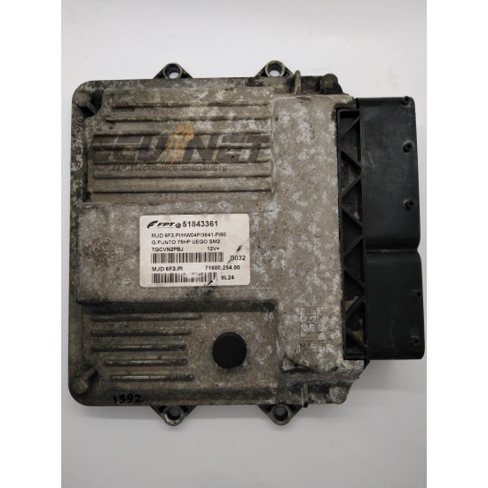 ΕΓΚΕΦΑΛΟΣ ΚΙΝΗΤΗΡΑ MAGNETI MARELLI FIAT GRANDE PUNTO 1.3 JTD 51843361 MJD 6F3.PI 7160025400