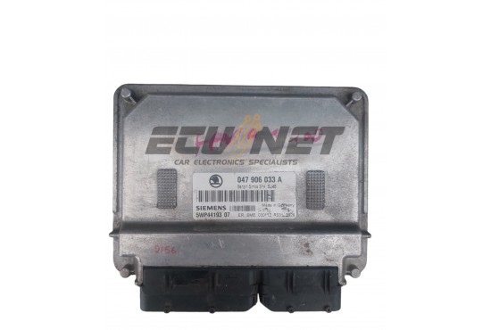 ΕΓΚΕΦΑΛΟΣ ΚΙΝΗΤΗΡΑ SIEMENS SKODA FABIA 047906033A  5WP44193 07   BENZIN SIMOS 3PA SJ48  