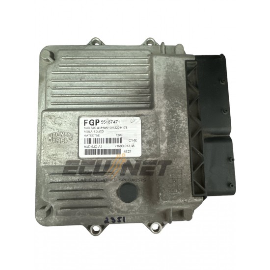 ΕΓΚΕΦΑΛΟΣ ΚΙΝΗΤΗΡΑ MAGNETI MARELLI OPEL CHEVROLET HOLPEN VAUXHALL AGILA 1.3 55187471 MJD61O.A1 71600.013.08