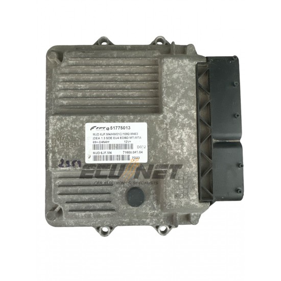 ΕΓΚΕΦΑΛΟΣ ΚΙΝΗΤΗΡΑ MAGNETI MARELLI FIAT IDEA LANCIA 1.3 51775013 MJD61F.M4 71600.045.04