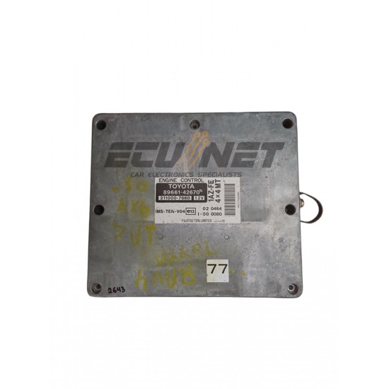 ENGINE ECU FUJITSU TOYOTA RAV4 4X4 89661-42670 211000-7660 1AZ-FE 