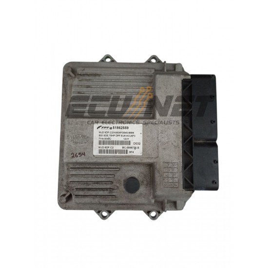 ENGINE ECU MAGNETI MARELLI FIAT 500 1.3 JTD 51862559 MJD8DF.C2 BC.0099726.B