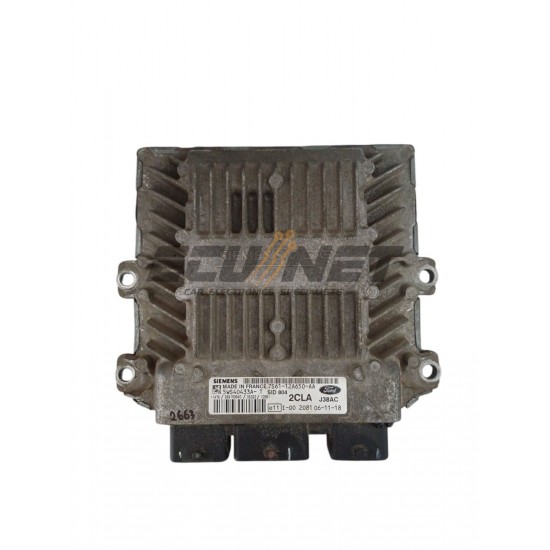 ENGINE ECU SIEMENS FORD FIESTA 1.4 TDCI 7S61-12A650-AA 5WS40433A-T SID804 2CLA J38AC