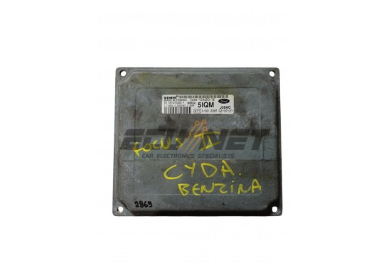ENGINE ECU SIEMENS FORD FIESTA/FUSION 1.6 S118107003F 2S6A-12A650-TE 5IQM J38AC SIM22