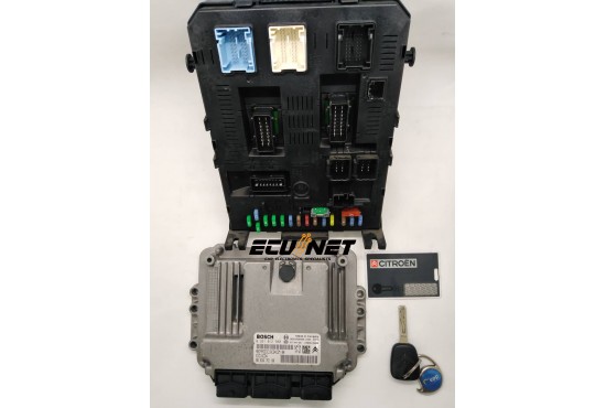 ΣΕΤ ΕΓΚΕΦΑΛΟΥ ΚΙΝΗΤΗΡΑ ΜΕ BSI CITROEN C4 PICASSO 1.6 HDI 0281012980 9663510180